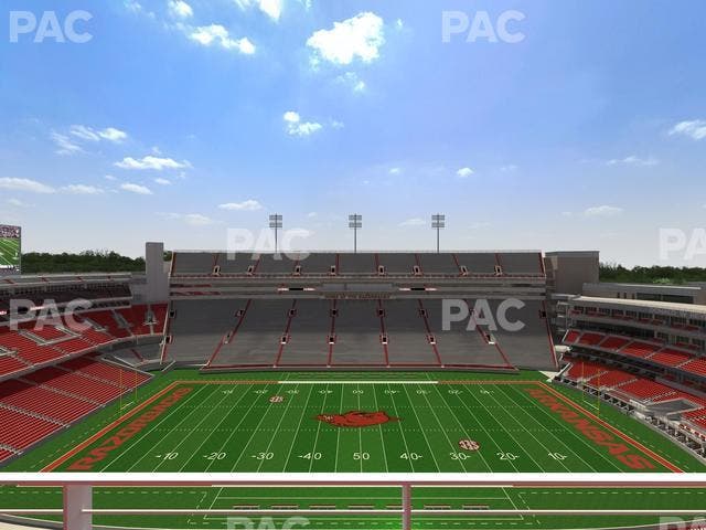 Razorback Stadium - Section 523 2 Seat View