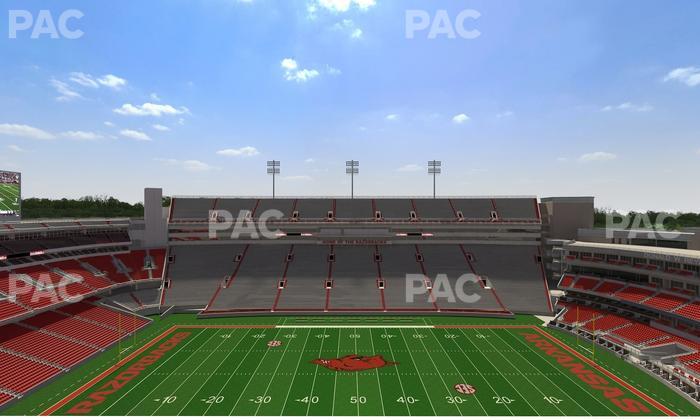 Razorback Stadium - Section 523 2 Seat View