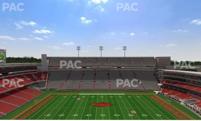 Razorback Stadium - Section 523 2 Seat View