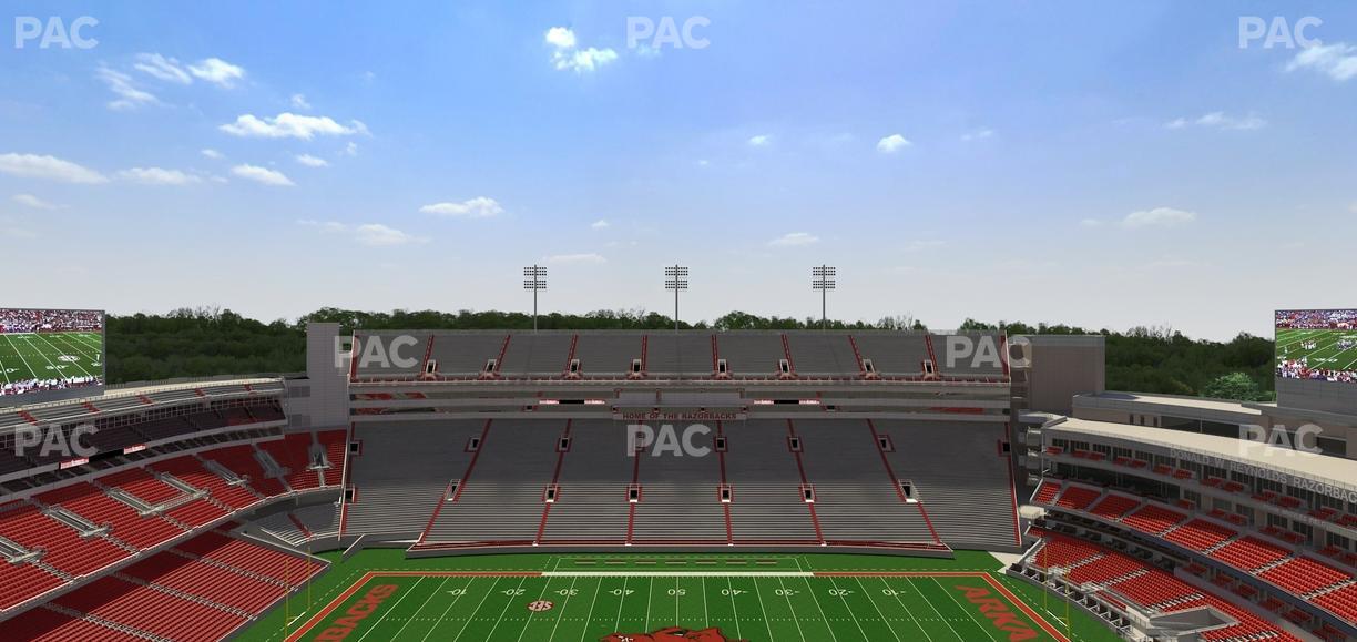 Razorback Stadium - Section 523 Seat View