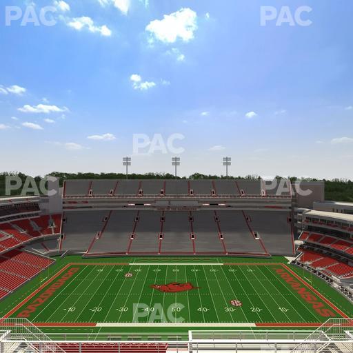 Razorback Stadium - Section 523 Seat View