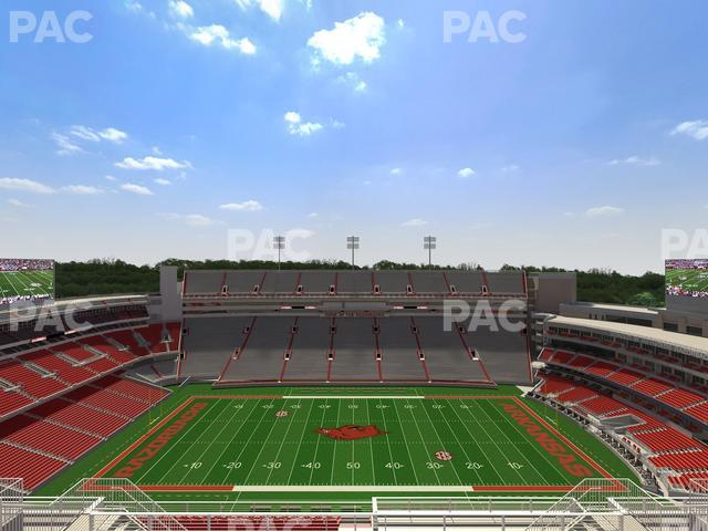 Razorback Stadium - Section 523 Seat View Razorback Stadium - Section 523 Seat View