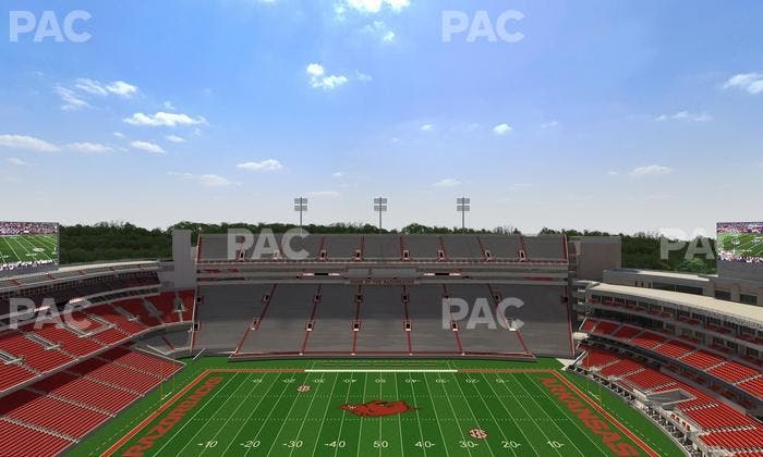 Razorback Stadium - Section 523 Seat View