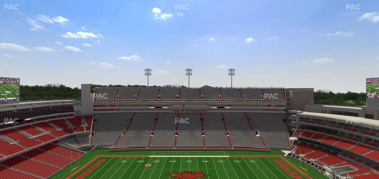 Razorback Stadium - Section 523 Seat View