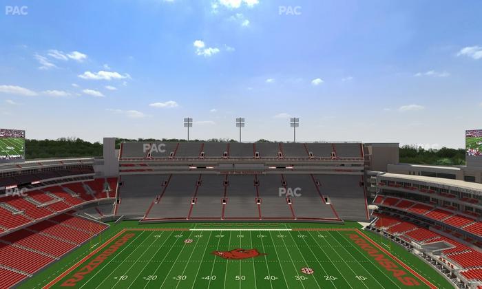 Razorback Stadium - Section 523 Seat View