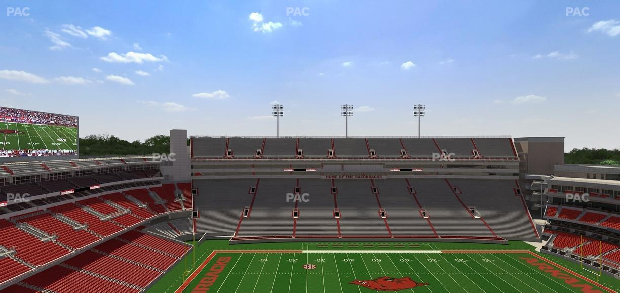Razorback Stadium - Section 524 2 Seat View