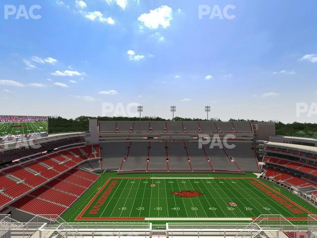 Razorback Stadium - Section 524 Seat View Razorback Stadium - Section 524 Seat View