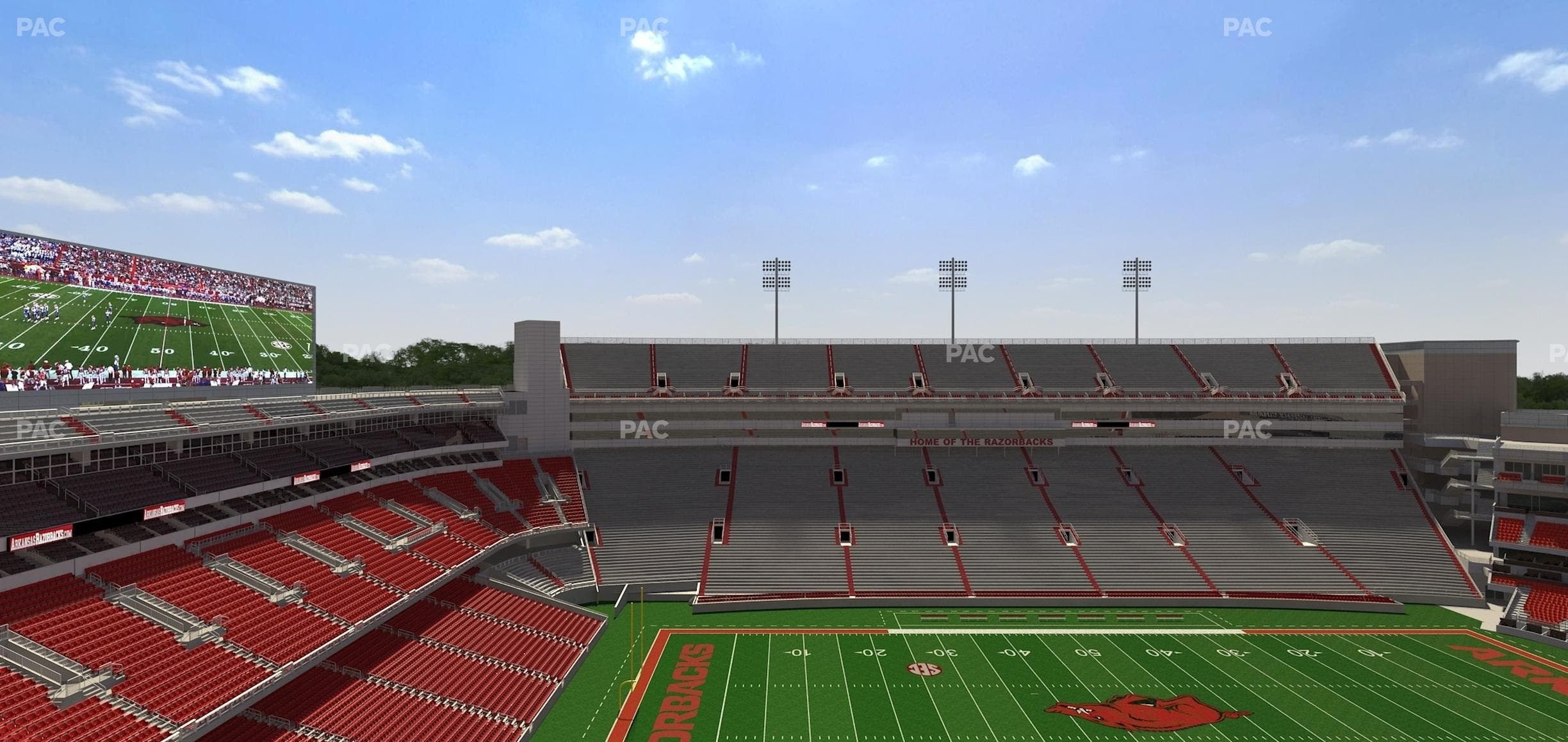Razorback Stadium - Section 525 1 Seat View