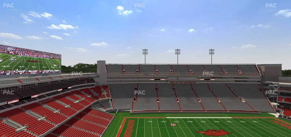 Razorback Stadium - Section 525 1 Seat View