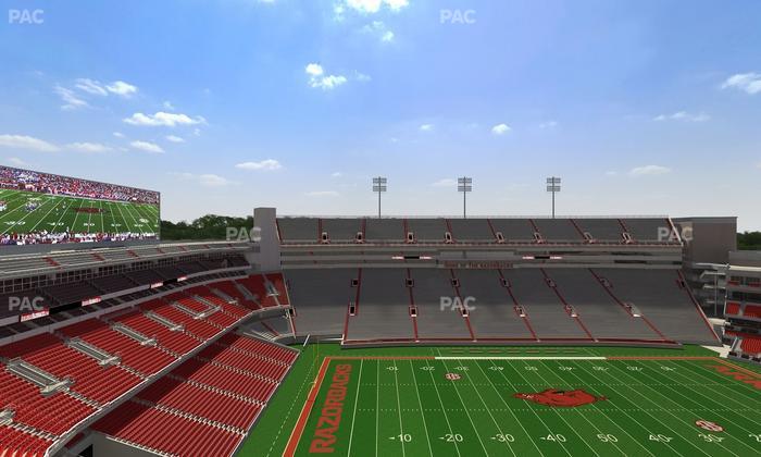 Razorback Stadium - Section 525 1 Seat View