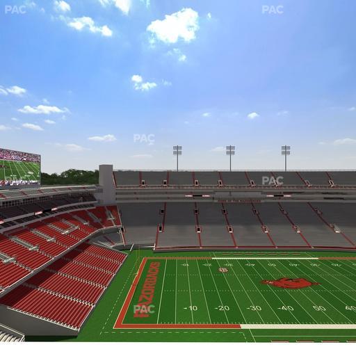 Razorback Stadium - Section 525 2 Seat View