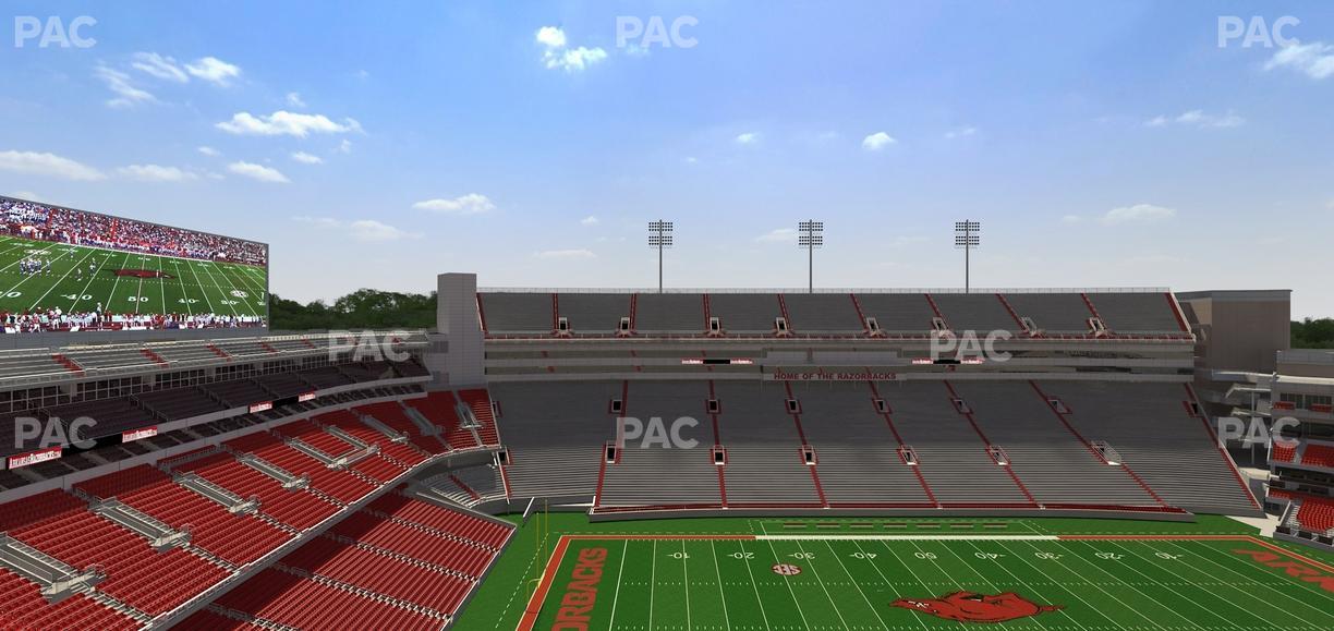Razorback Stadium - Section 525 2 Seat View