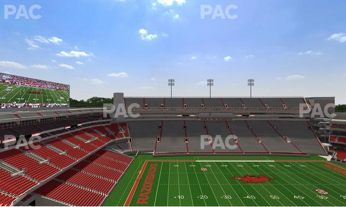 Razorback Stadium - Section 525 2 Seat View