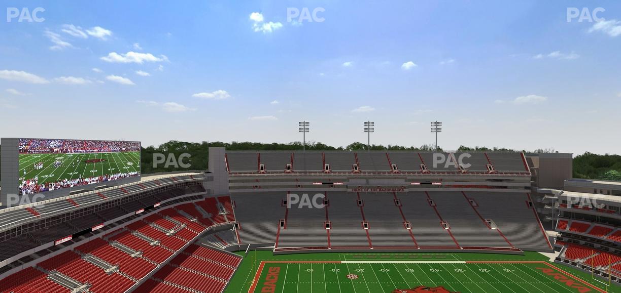 Razorback Stadium - Section 525 Seat View