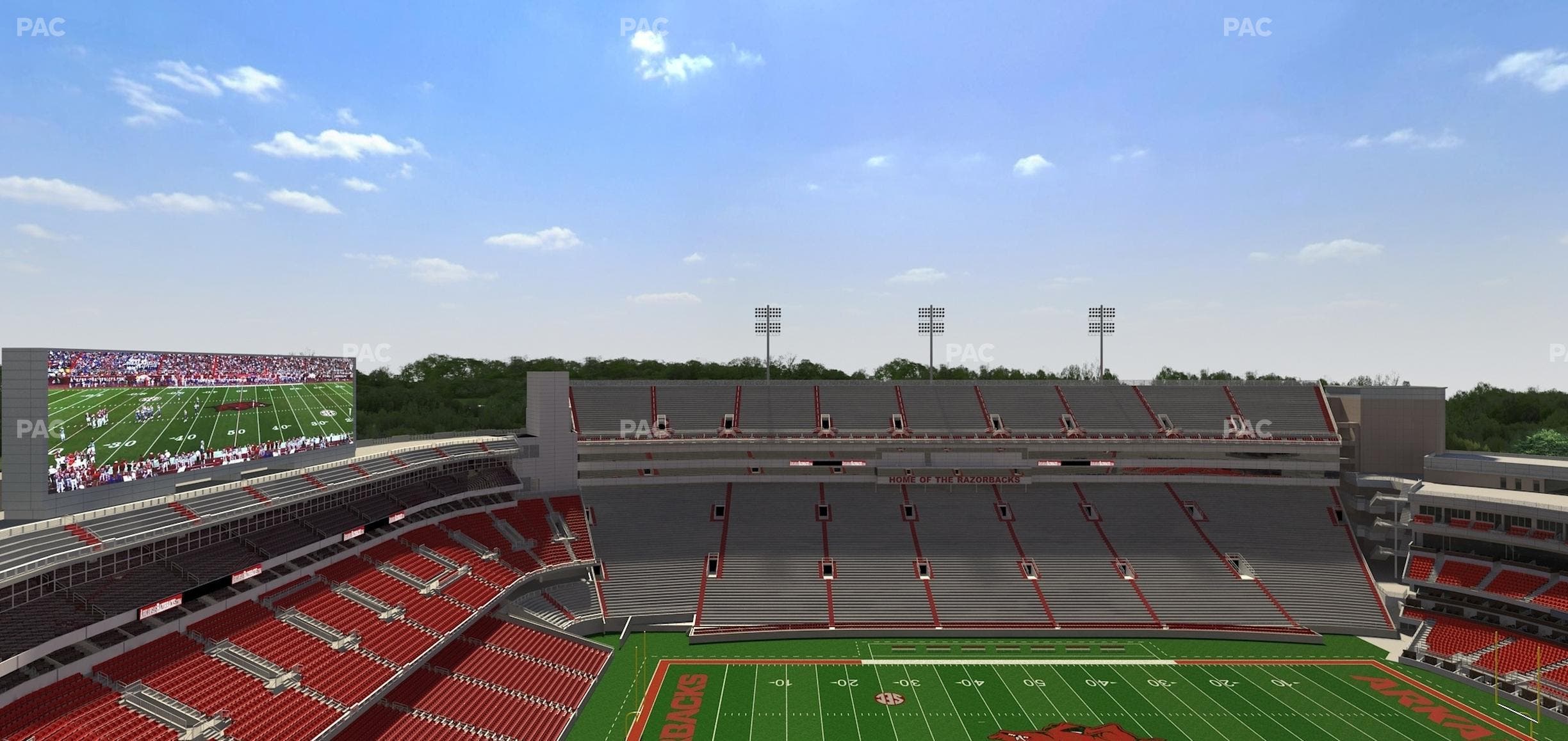 Razorback Stadium - Section 525 Seat View