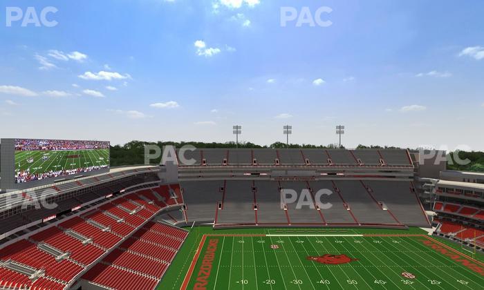 Razorback Stadium - Section 525 Seat View