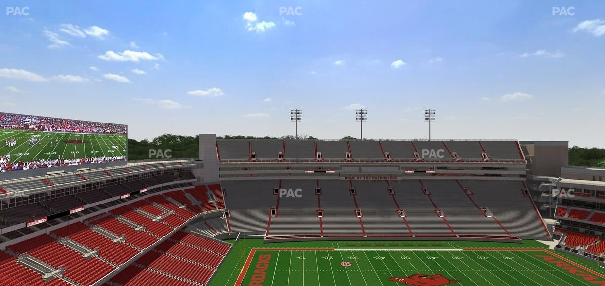 Razorback Stadium - Section 525 Seat View