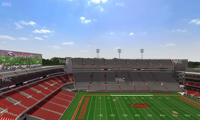 Razorback Stadium - Section 525 Seat View