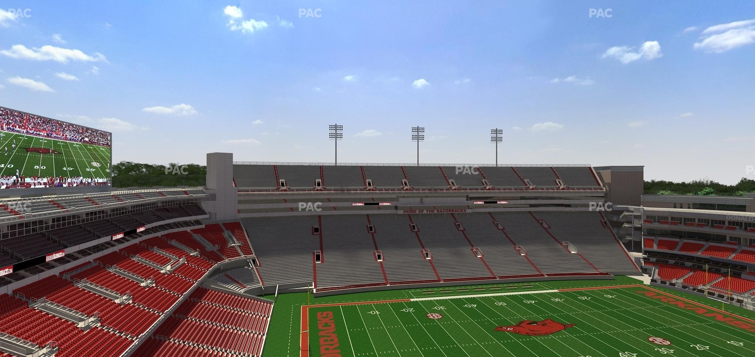 Razorback Stadium - Section 526 1 Seat View