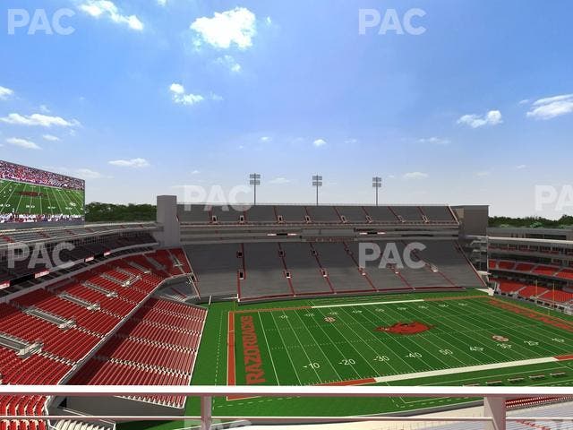 Razorback Stadium - Section 526 2 Seat View