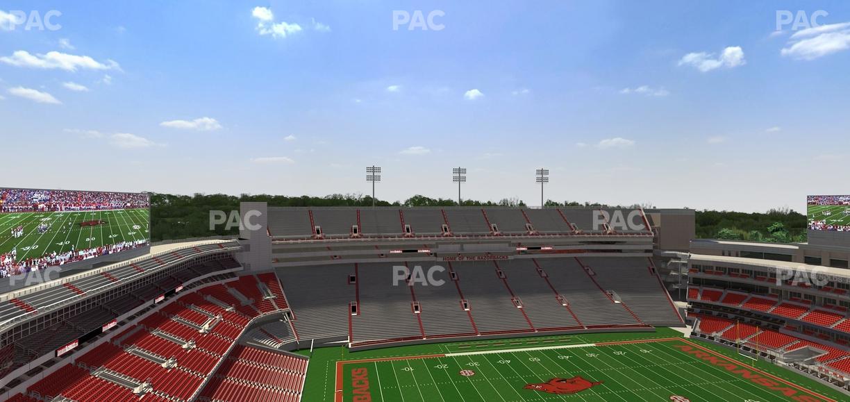 Razorback Stadium - Section 526 Seat View
