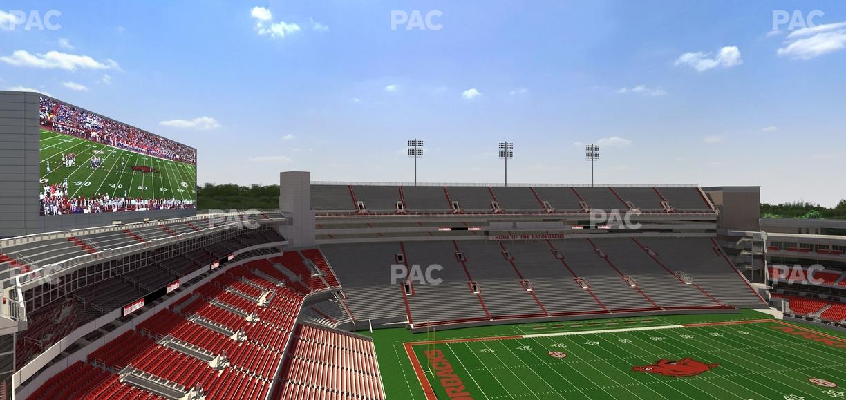 Razorback Stadium - Section 527 1 Seat View