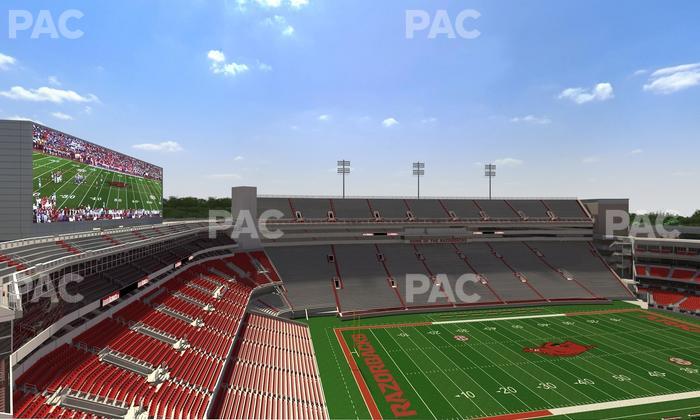 Razorback Stadium - Section 527 1 Seat View