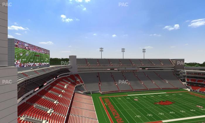 Razorback Stadium - Section 527 1 Seat View