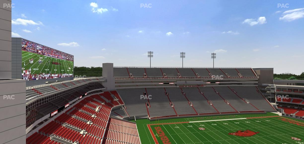 Razorback Stadium - Section 527 2 Seat View