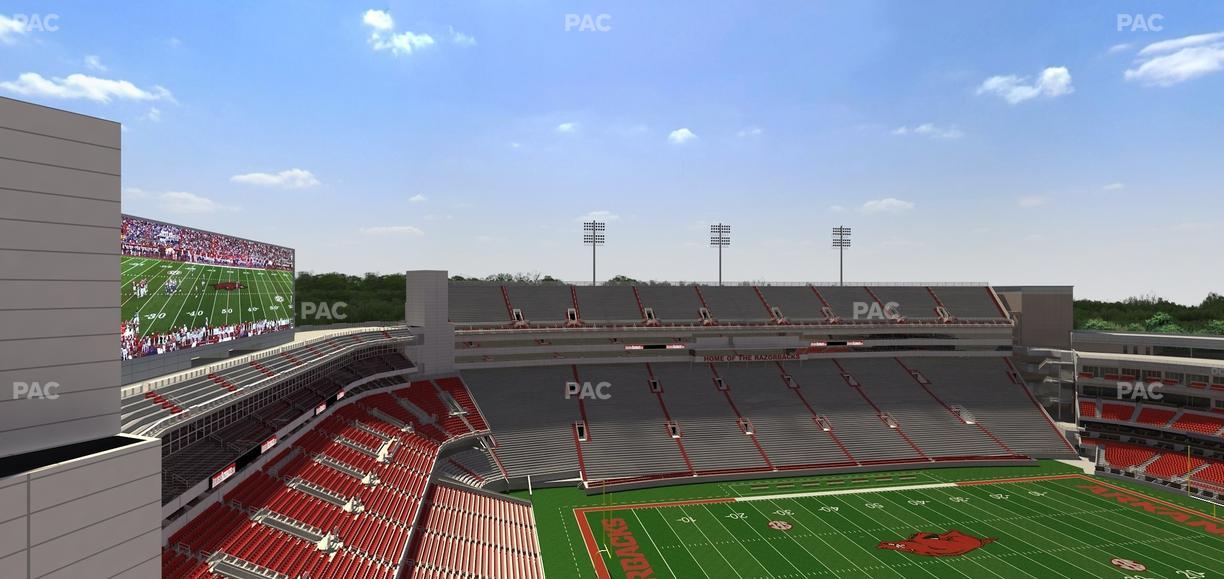Razorback Stadium - Section 527 Seat View