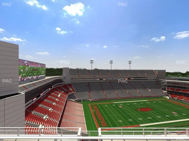 Razorback Stadium - Section 527 Seat View