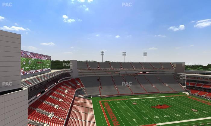 Razorback Stadium - Section 527 Seat View