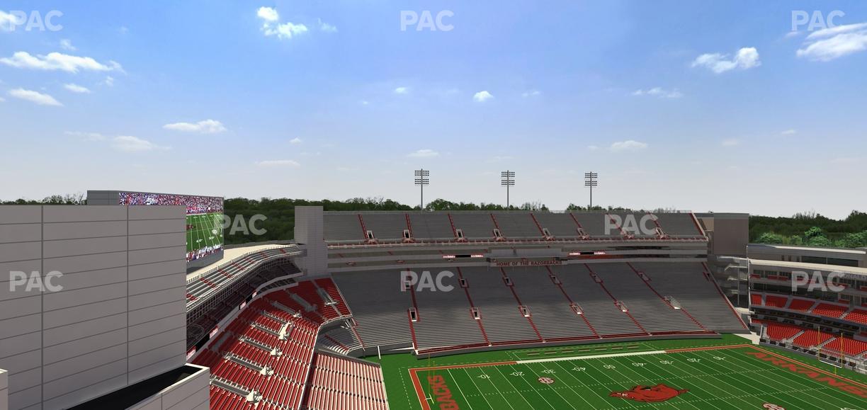 Razorback Stadium - Section 527 Seat View