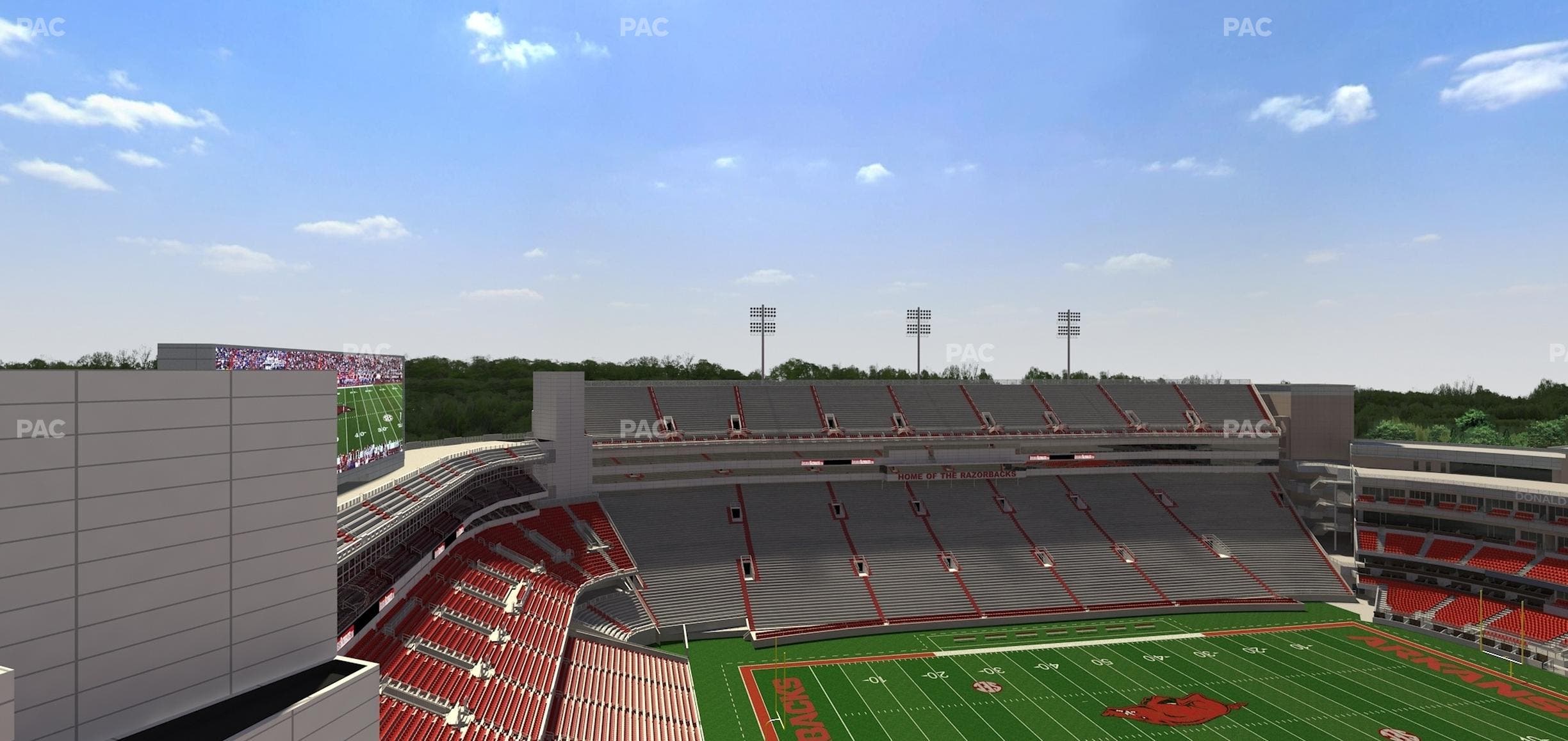 Razorback Stadium - Section 527 Seat View