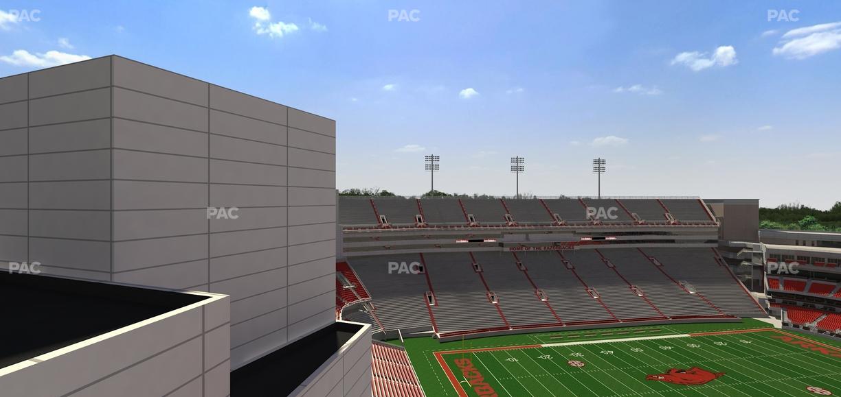 Razorback Stadium - Section 528 Seat View