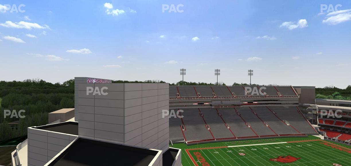 Razorback Stadium - Section 528 Seat View