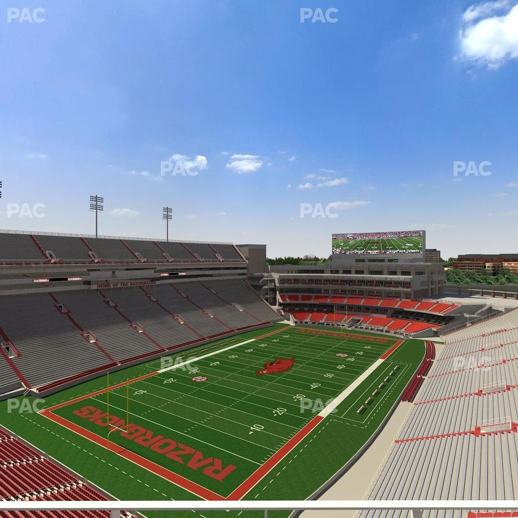 Razorback Stadium - Section 529 Seat View