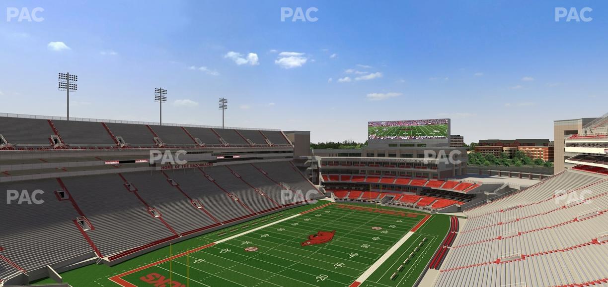 Razorback Stadium - Section 529 Seat View