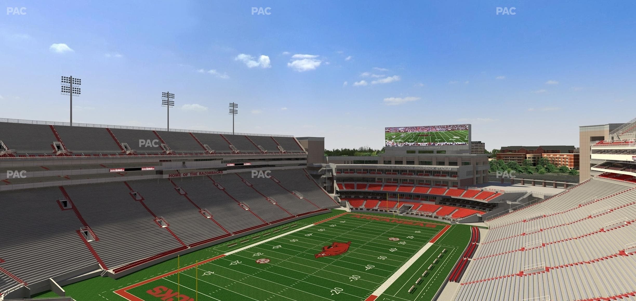 Razorback Stadium - Section 529 Seat View