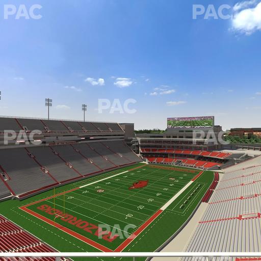 Razorback Stadium - Section 529 Seat View