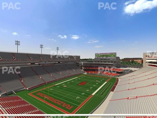 Razorback Stadium - Section 529 Seat View