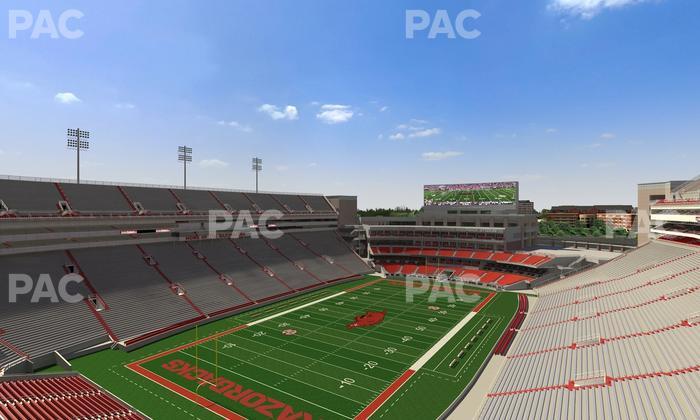 Razorback Stadium - Section 529 Seat View
