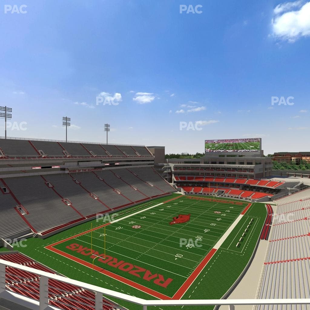 Razorback Stadium - Section 530 Seat View