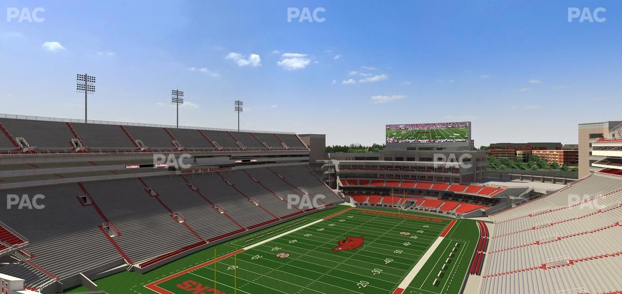 Razorback Stadium - Section 530 Seat View