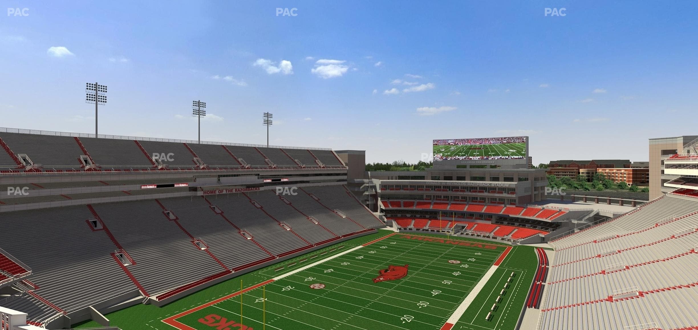 Razorback Stadium - Section 530 Seat View