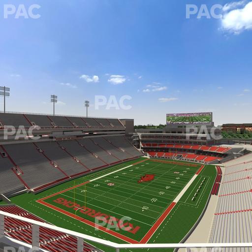 Razorback Stadium - Section 530 Seat View