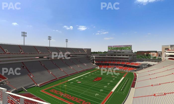 Razorback Stadium - Section 530 Seat View