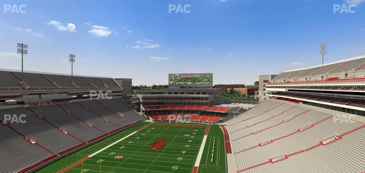 Razorback Stadium - Section 531 Seat View