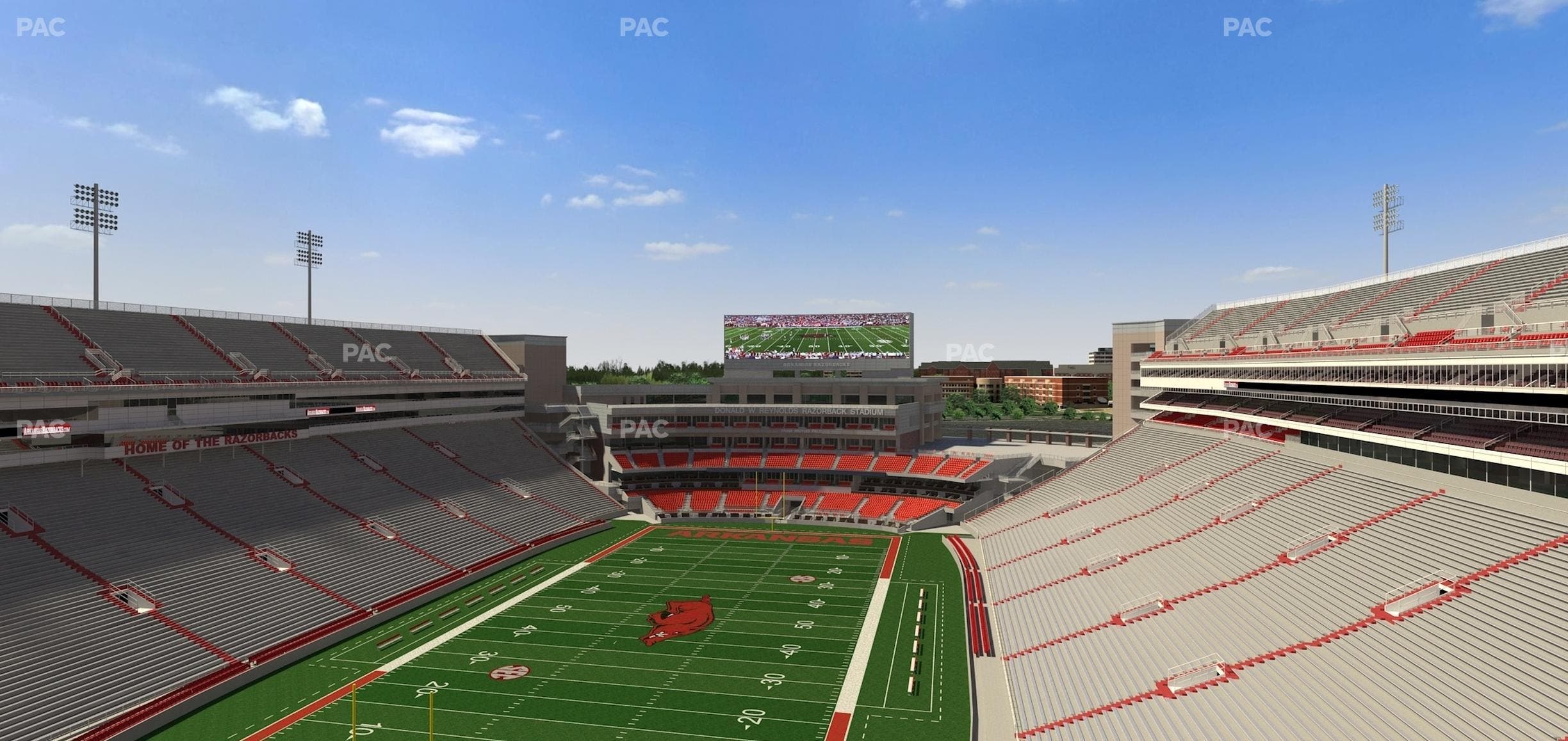 Razorback Stadium - Section 531 Seat View