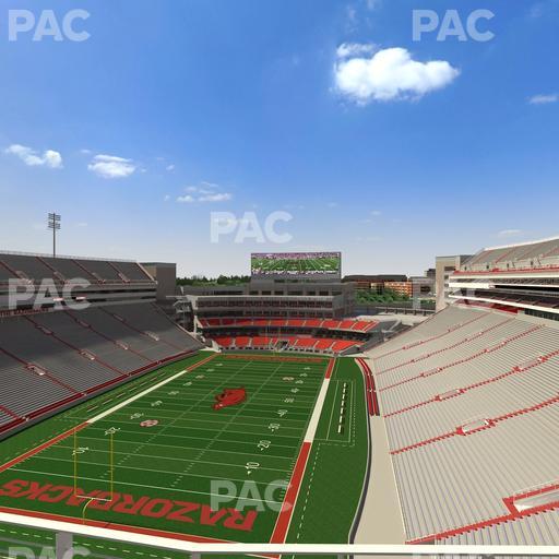 Razorback Stadium - Section 531 Seat View